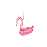 Flamingo Floatie Ornament