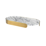 Lozenge Tray - Arabescato Marble