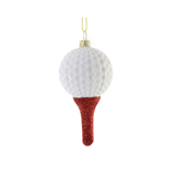 Golf Ball on Tee Ornament