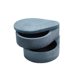 Alabaster Teardrop Double Swivel Box