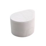 Alabaster Teardrop Double Swivel Box