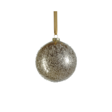 Golden Sugar Bead Glass Ball Ornament - Gold - 4.75 in