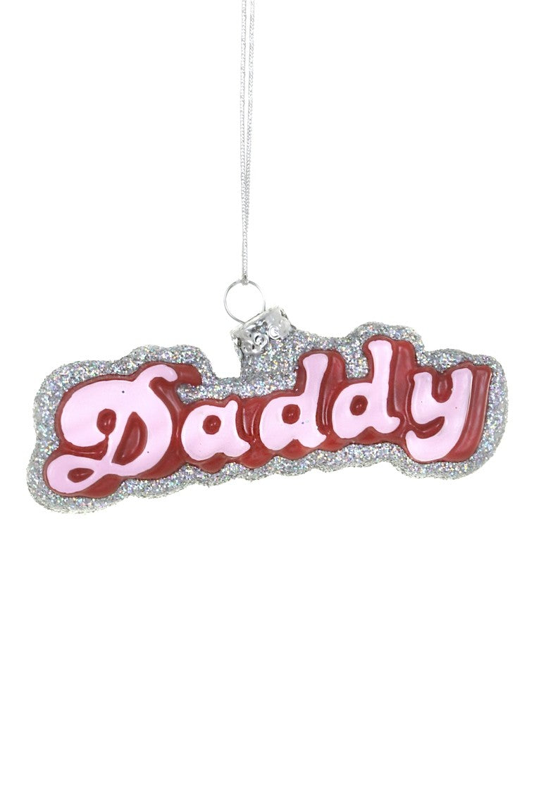 Word Bubble Daddy Ornament by Cody Foster
