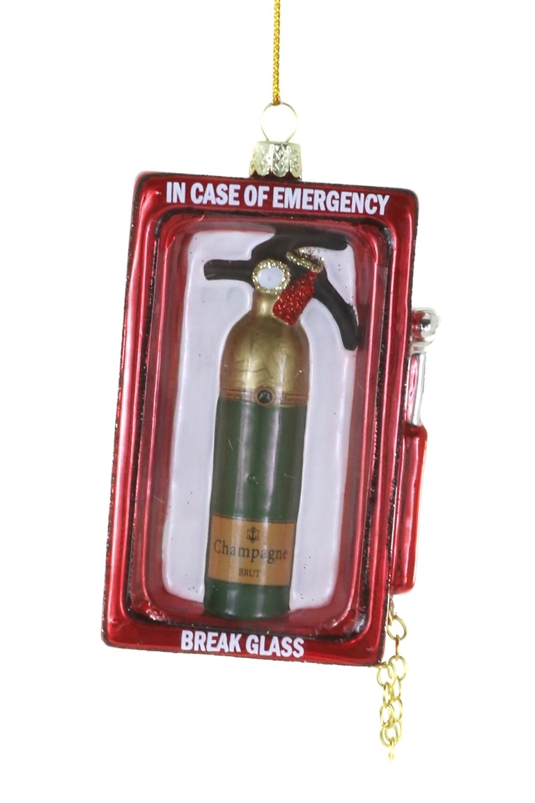 Champagne Emergency Ornament by Cody Foster