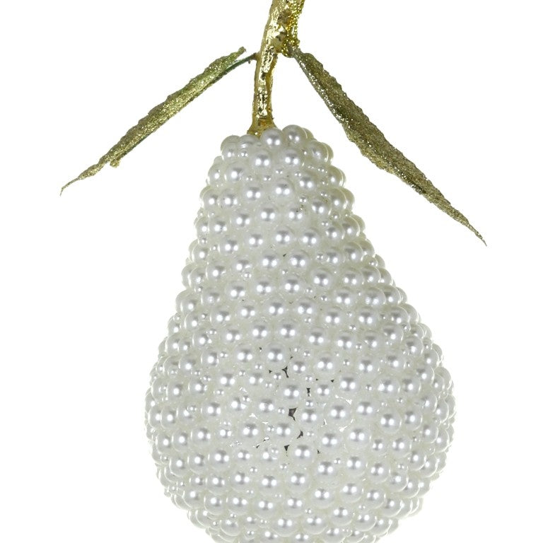 Small Pearled Pear Ornament by Cody Foster