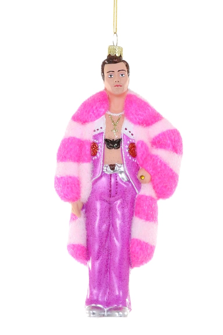 Harry Styles Ornament (Pink Outfit) by Cody Foster