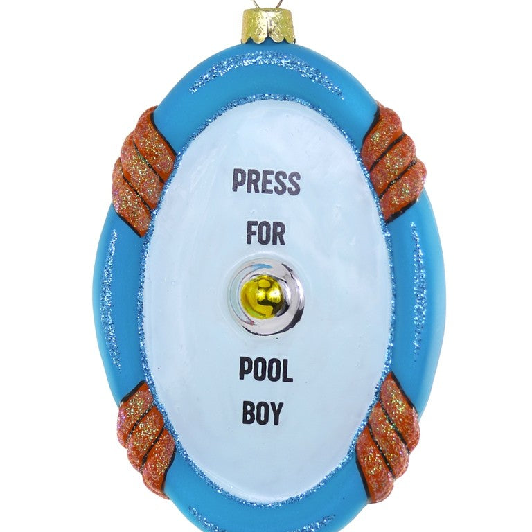 Press for Pool Boy Ornament by Cody Foster