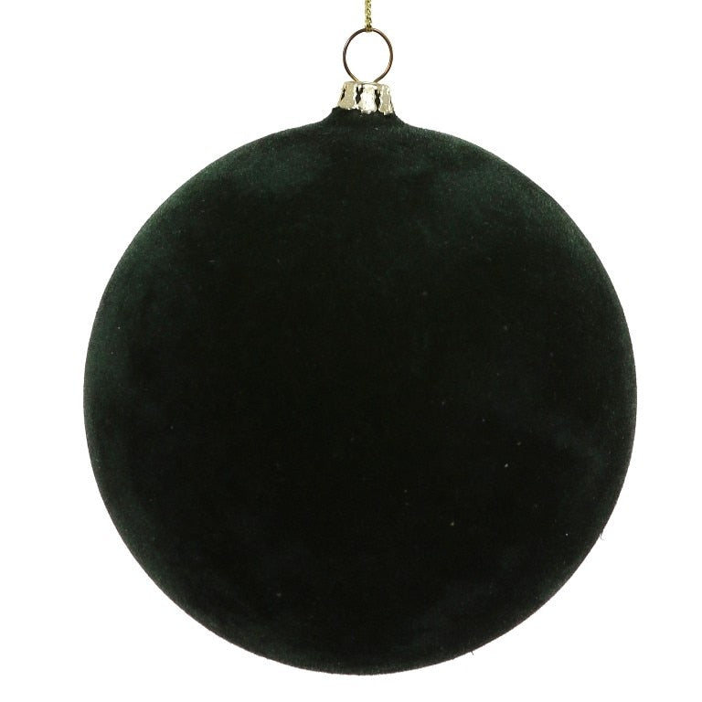 Large Crushed Velvet Ball Ornament (Hemlock) by Cody Foster