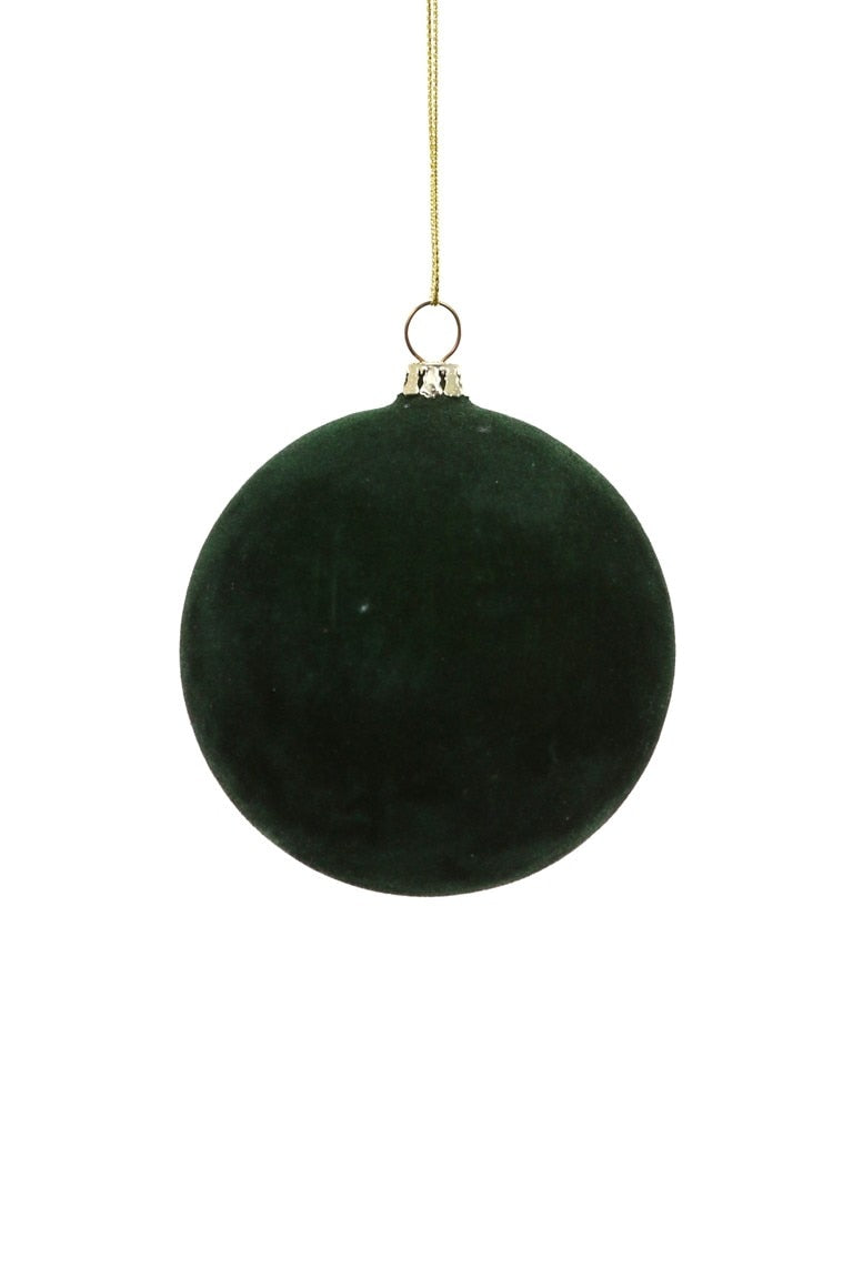Medium Crushed Velvet Ball Ornament (Hemlock) by Cody Foster