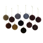 Medium Crushed Velvet Ball Ornament (Dark Neutral Assortment) by Cody Foster