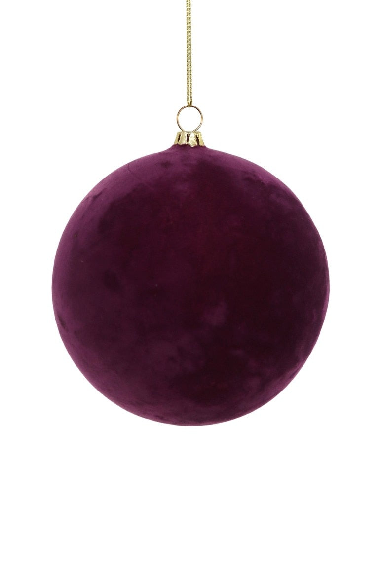 Large Crushed Velvet Ball Ornament (Orchid) by Cody Foster