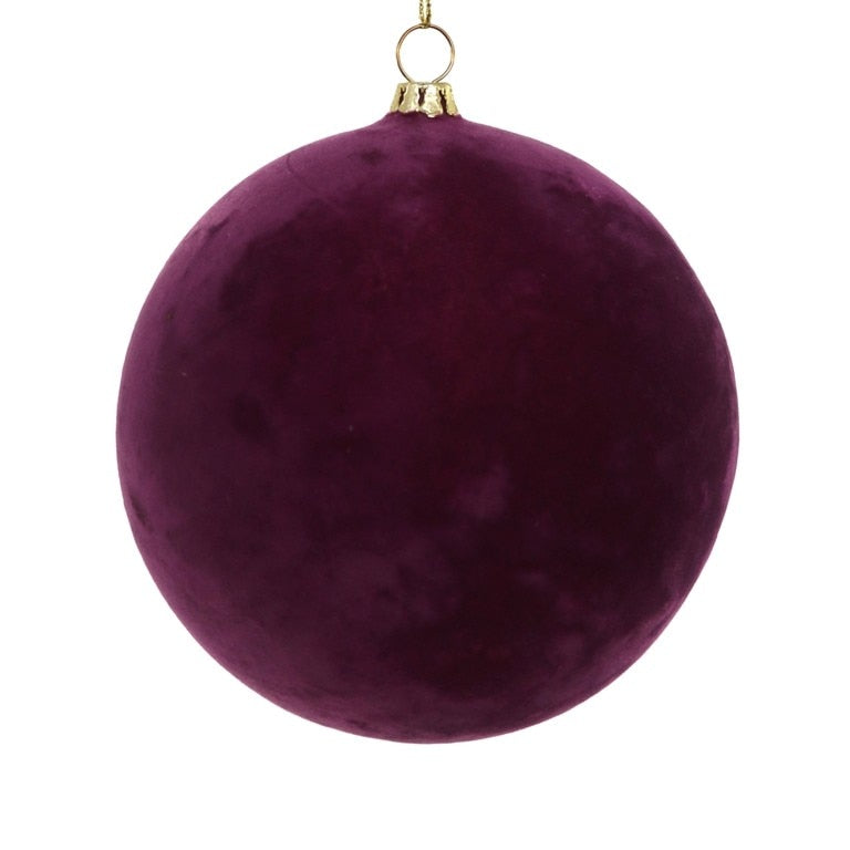 Large Crushed Velvet Ball Ornament (Orchid) by Cody Foster