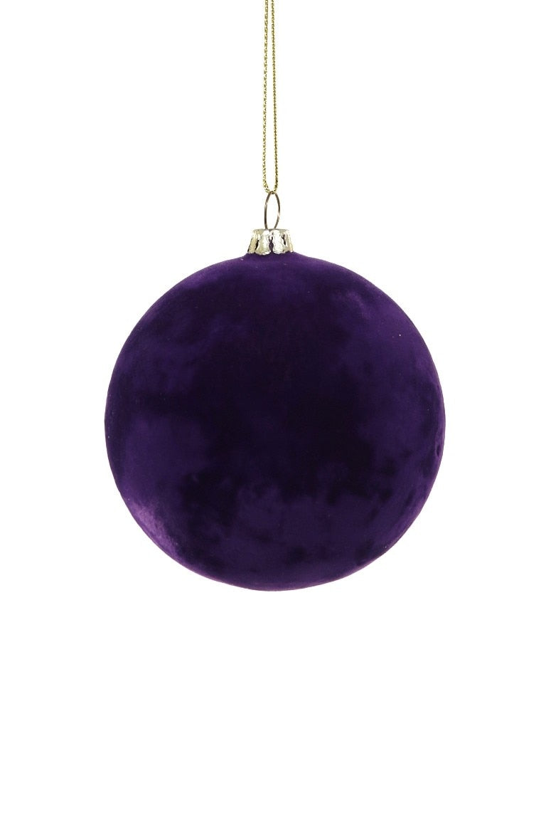 Medium Crushed Velvet Ball Ornament (Royal Purple) by Cody Foster