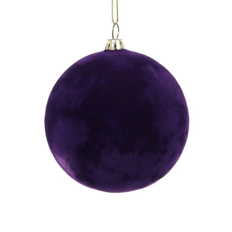Medium Crushed Velvet Ball Ornament (Royal Purple) by Cody Foster