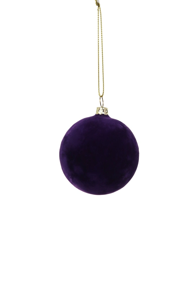 Small Crushed Velvet Ball Ornament (Royal Purple) by Cody Foster