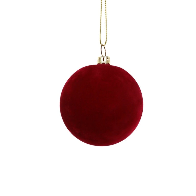Small Crushed Velvet Ball Ornament (Scarlet) by Cody Foster