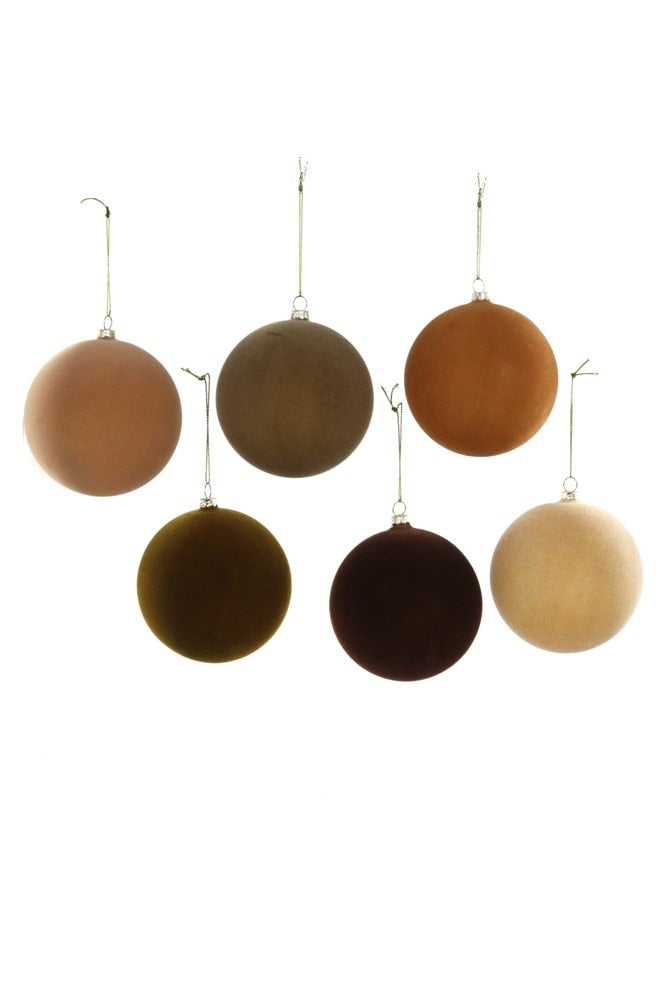 Extra Large Crushed Velvet Ball Ornament (Neutral Assortment) by Cody Foster
