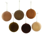 Extra Large Crushed Velvet Ball Ornament (Neutral Assortment) by Cody Foster