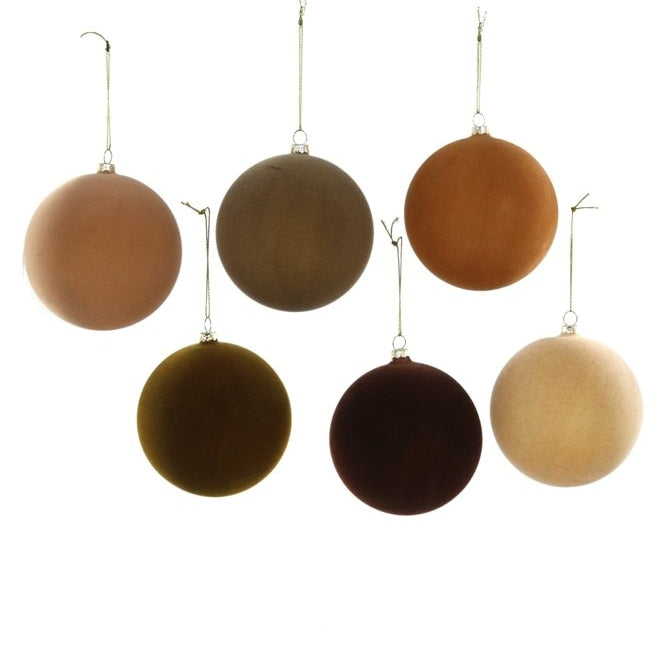 Extra Large Crushed Velvet Ball Ornament (Neutral Assortment) by Cody Foster