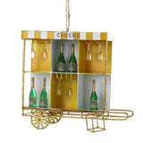 Cheers! Champagne Cart Ornament by Cody Foster
