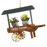 Flower Market Cart Ornament by Cody Foster