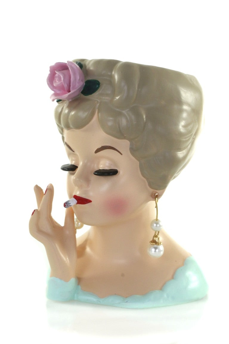 Smoking Lady Vase by Cody Foster