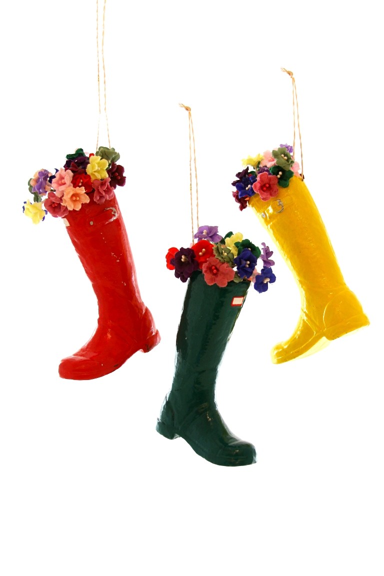 Flower Gardeners Wellie Ornament by Cody Foster