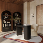 Marlow Wood Writing Desk in black, alternate view