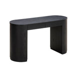 Marlow Wood Writing Desk in black, side view