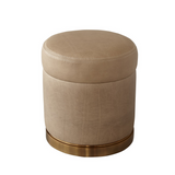 Luiz Leather Ottoman