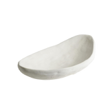 Modernist Low Bowl-White Plaster