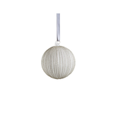 Shimmering Charm Glass Ornament - Silver - Medium