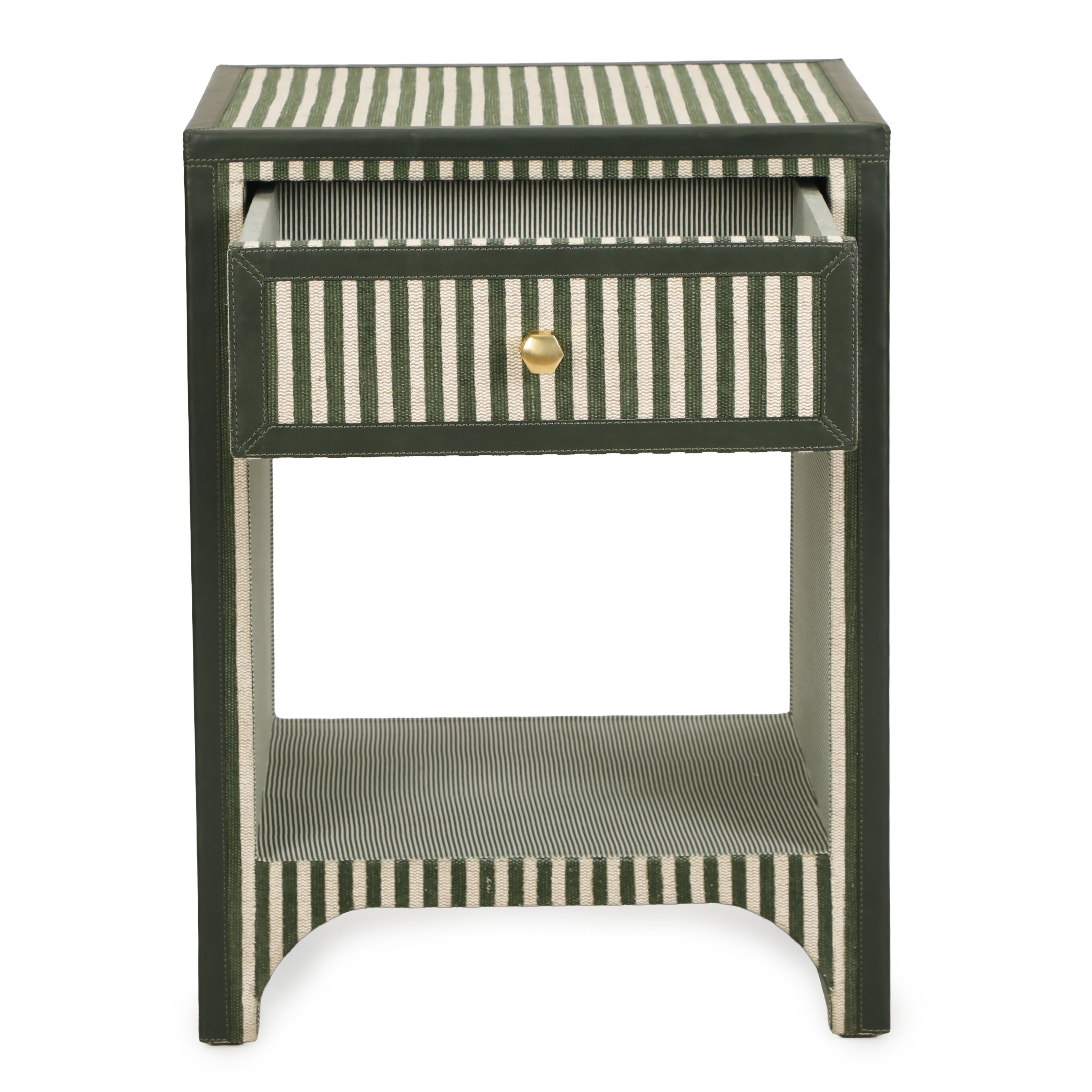Cotton Jute 1-Drawer Nightstand, detail