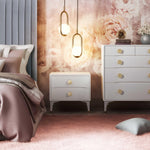 Divine White 5-Drawer Chest, alternate view