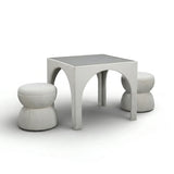 Tomlin Game Table and Two Ottomans Set