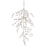Beaded Glass Berry Branch - Clear and Gold