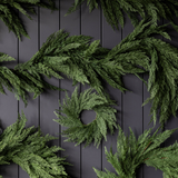 Cypress Leaf Full Real Touch Garland - 6ft