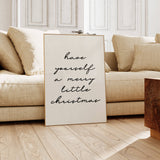 Merry Little Christmas Wall Art Print
