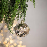 Ball with Jewelled Bow Christmas Ornament