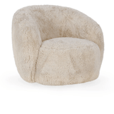 Adley Plush Swivel Accent Chair Sand | Design for the PPL