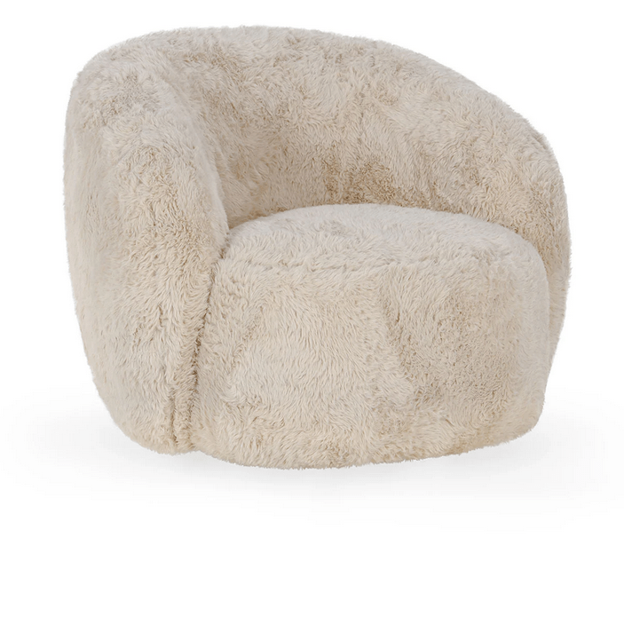 Adley Plush Swivel Accent Chair Sand | Design for the PPL