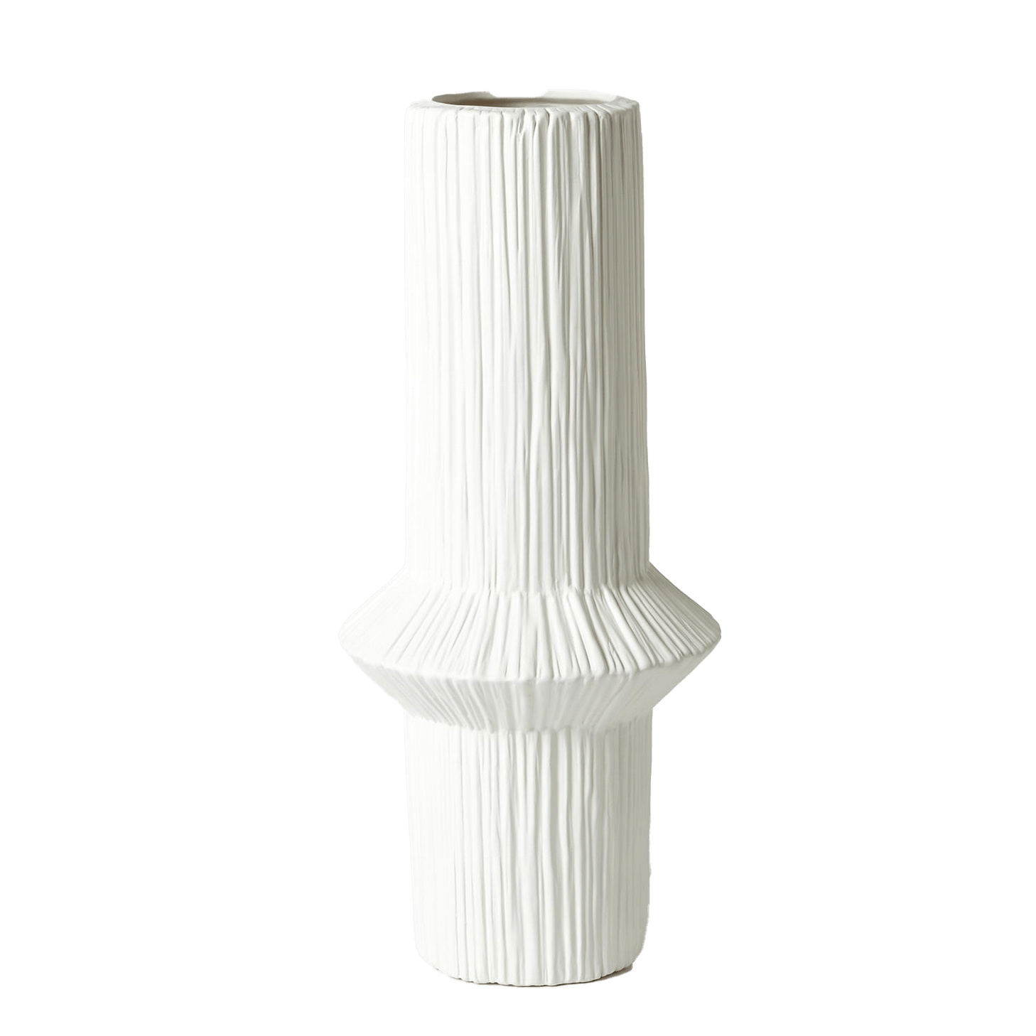 Ascending Ring Vase - Matte White - Low | Design for the PPL