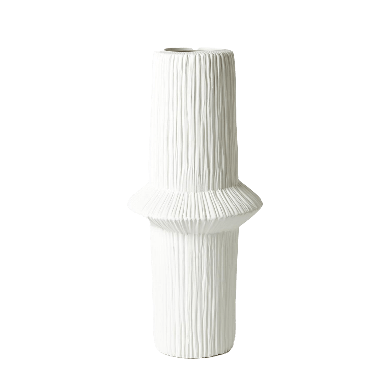 Ascending Ring Vase - Matte White - Mid | Design for the PPL