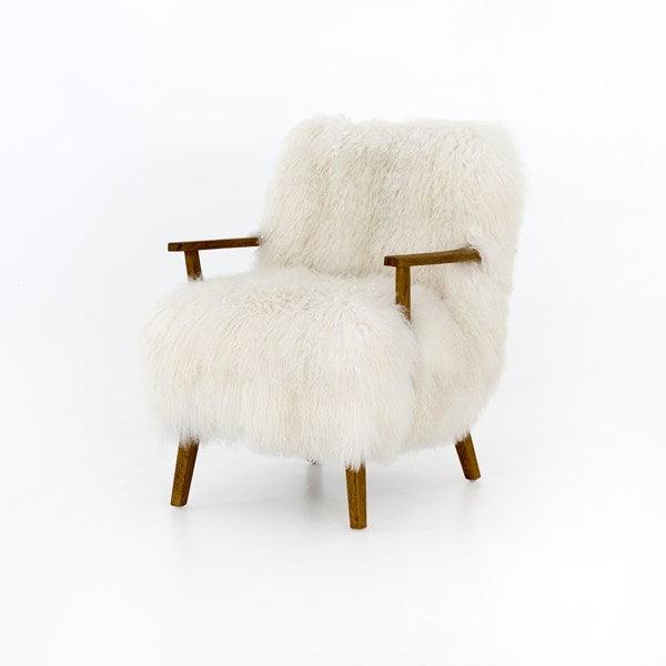 ASH ARMCHAIR-MONGOLIA CREAM FUR - Design for the PPL