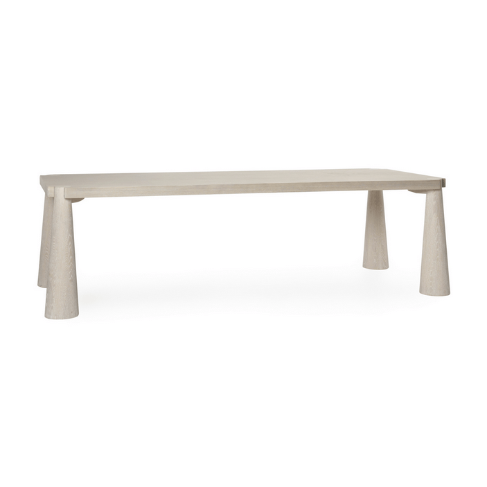 Atrop Oak Wood 102" Dining Table | Design for the PPL