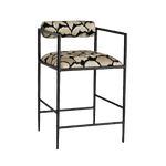 Barbana Counter Stool Ocelot Embrodery | Design for the PPL