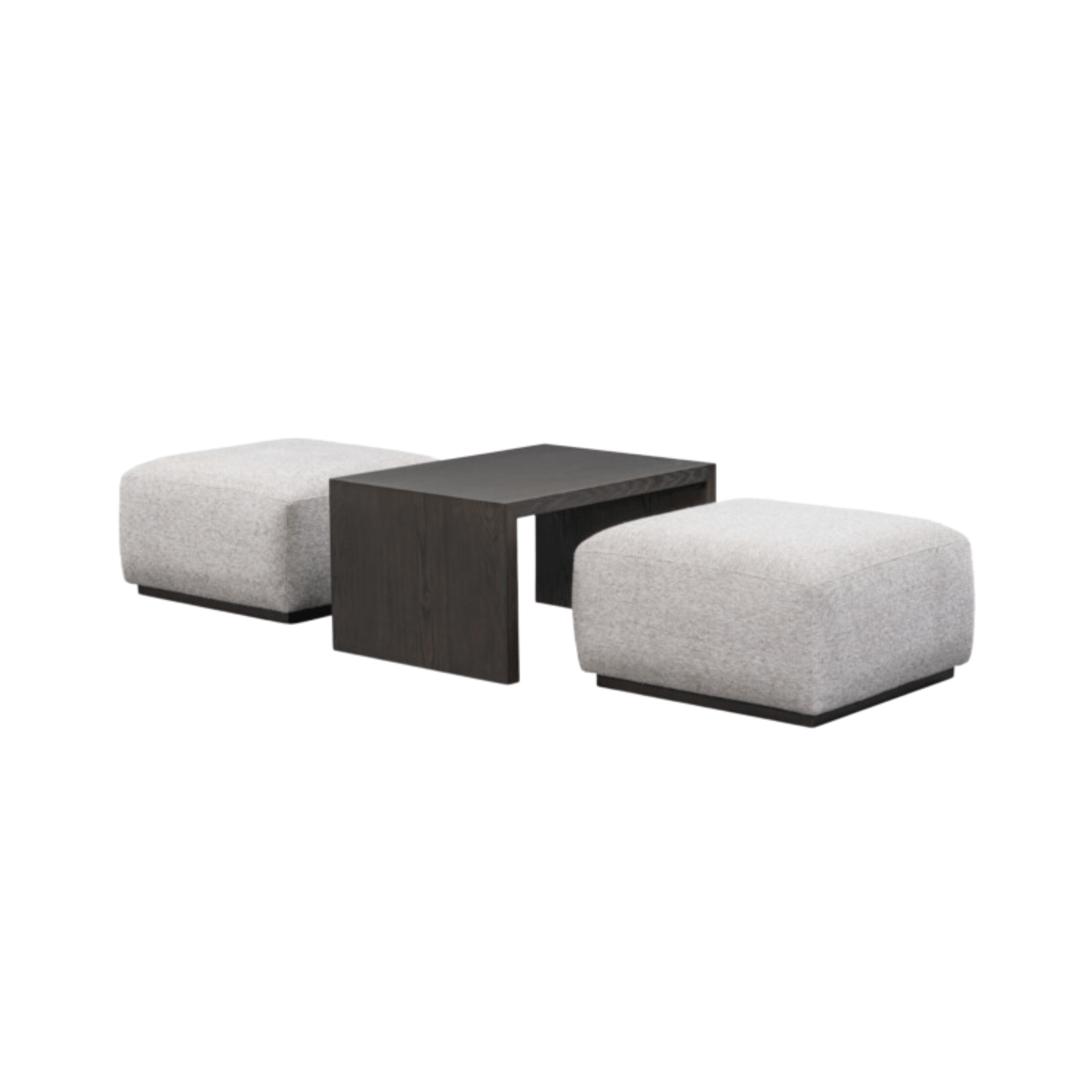 Blair Ottoman in Subtle Chalk and Dark Cinder | Design for the PPL