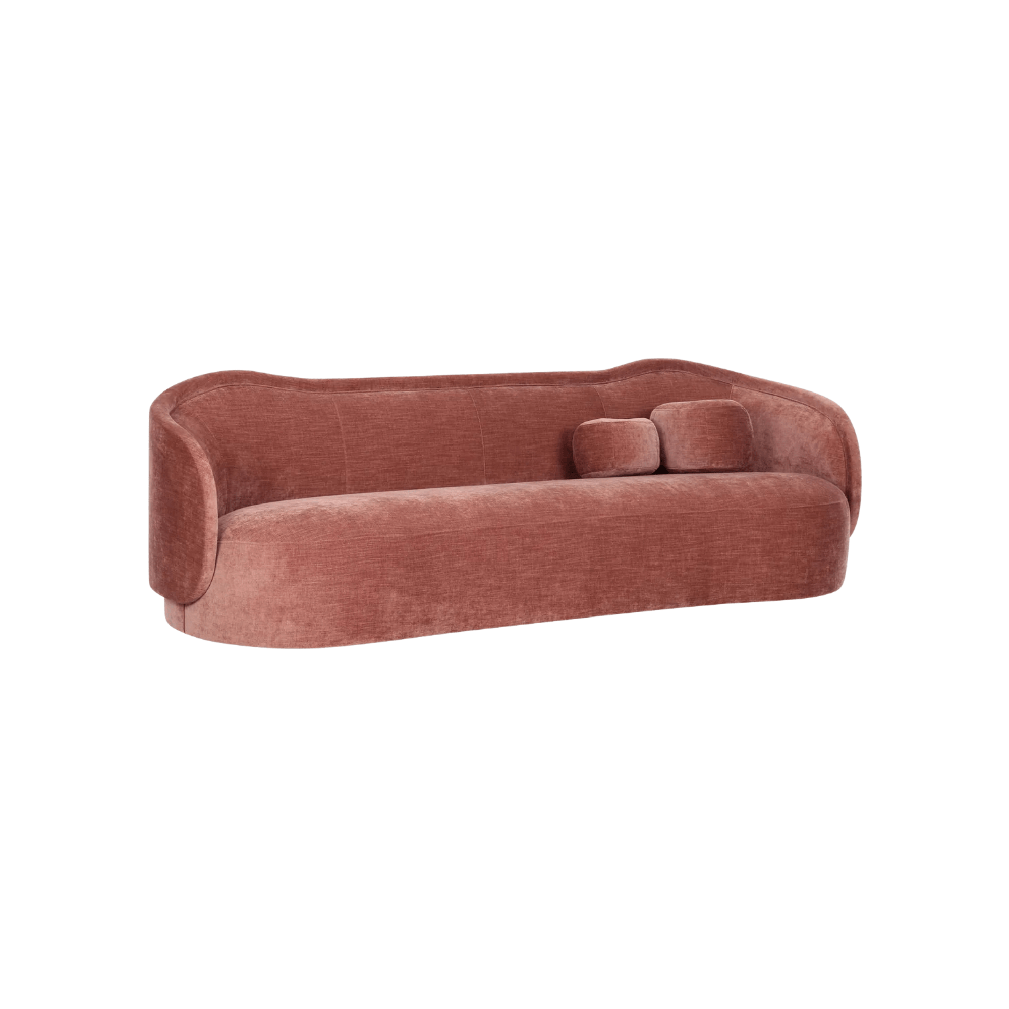 Circe Mauve Textured Velvet Sofa | Design for the PPL