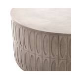 Cressida Drum Coffee Table - Grey Concrete | Design for the PPL