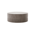 Cressida Drum Coffee Table - Grey Concrete | Design for the PPL